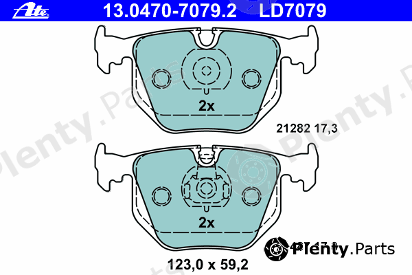  ATE part 13.0470-7079.2 (13047070792) Brake Pad Set, disc brake
