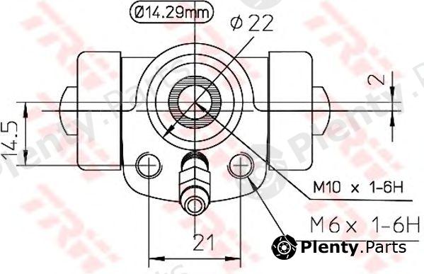  TRW part BWA108 Wheel Brake Cylinder