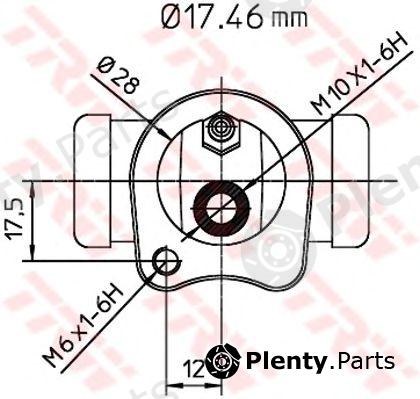  TRW part BWA137 Wheel Brake Cylinder
