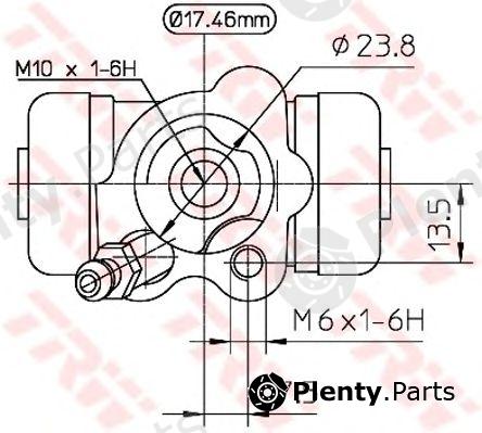  TRW part BWA155 Wheel Brake Cylinder