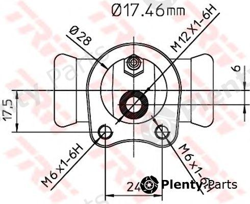  TRW part BWC112 Wheel Brake Cylinder