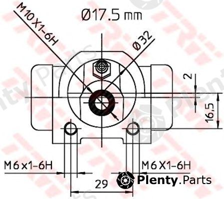  TRW part BWC227 Wheel Brake Cylinder