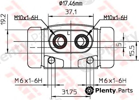  TRW part BWC245 Wheel Brake Cylinder