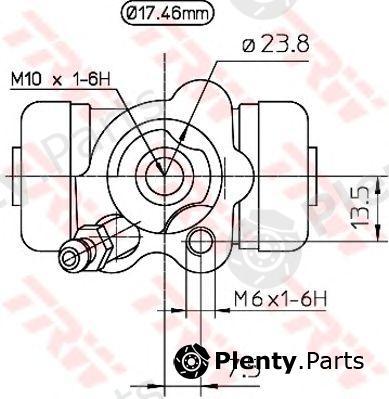  TRW part BWC249 Wheel Brake Cylinder