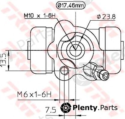  TRW part BWC250 Wheel Brake Cylinder