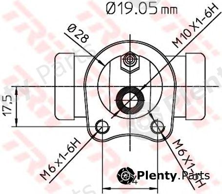  TRW part BWD111 Wheel Brake Cylinder