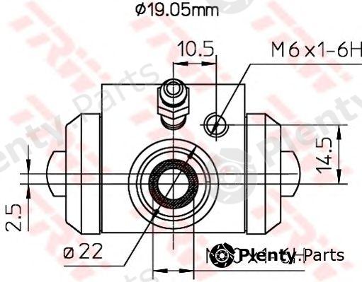  TRW part BWD113A Wheel Brake Cylinder