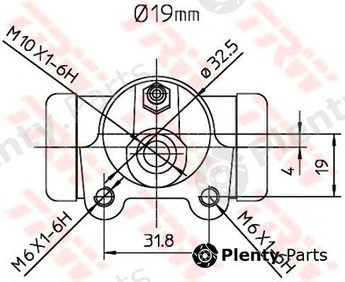  TRW part BWD260 Wheel Brake Cylinder