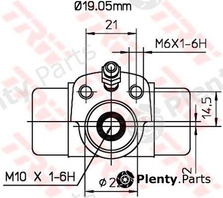 TRW part BWD268 Wheel Brake Cylinder