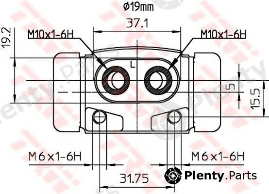  TRW part BWD287 Wheel Brake Cylinder
