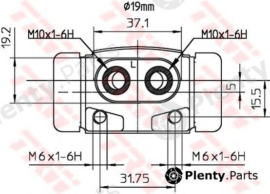  TRW part BWD288 Wheel Brake Cylinder