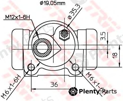  TRW part BWD300 Wheel Brake Cylinder