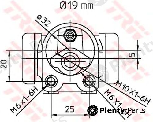  TRW part BWD303 Wheel Brake Cylinder