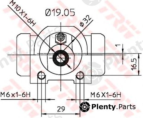  TRW part BWD311 Wheel Brake Cylinder