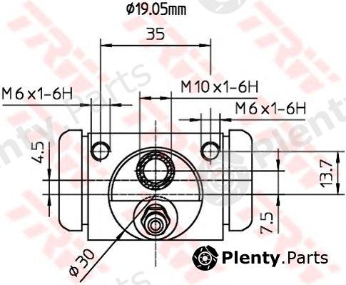  TRW part BWD313 Wheel Brake Cylinder