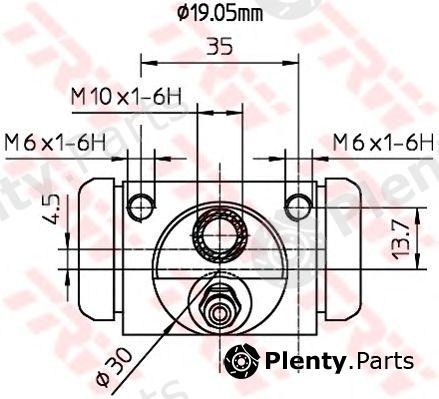  TRW part BWD314 Wheel Brake Cylinder