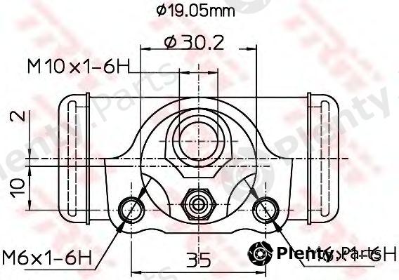  TRW part BWD337 Wheel Brake Cylinder