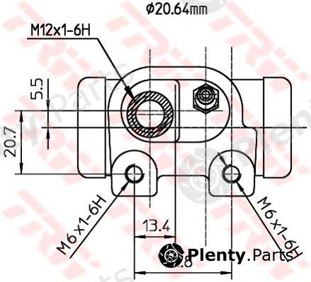  TRW part BWF125 Wheel Brake Cylinder