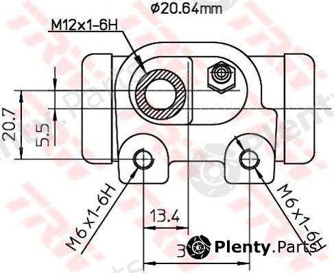  TRW part BWF129 Wheel Brake Cylinder