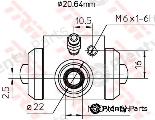  TRW part BWF145A Wheel Brake Cylinder