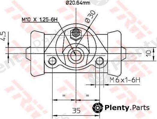  TRW part BWF150 Wheel Brake Cylinder