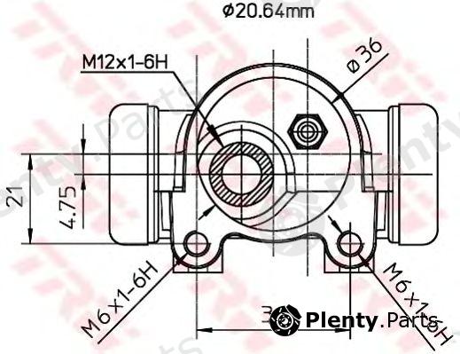  TRW part BWF153 Wheel Brake Cylinder