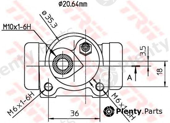  TRW part BWF160 Wheel Brake Cylinder