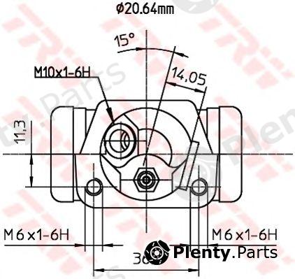  TRW part BWF191 Wheel Brake Cylinder