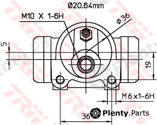  TRW part BWF254 Wheel Brake Cylinder