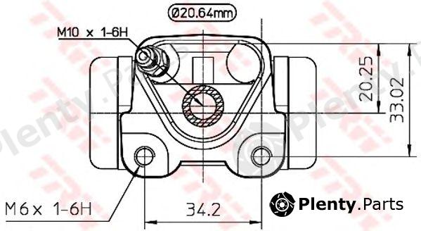 TRW part BWF272 Wheel Brake Cylinder