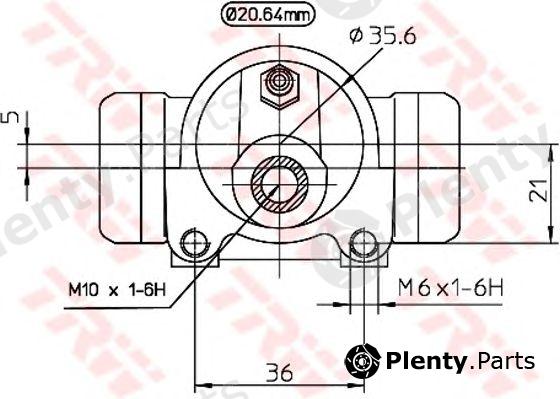  TRW part BWF296 Wheel Brake Cylinder