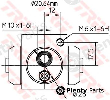  TRW part BWF309 Wheel Brake Cylinder