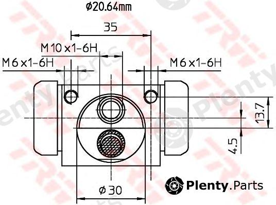  TRW part BWF318 Wheel Brake Cylinder