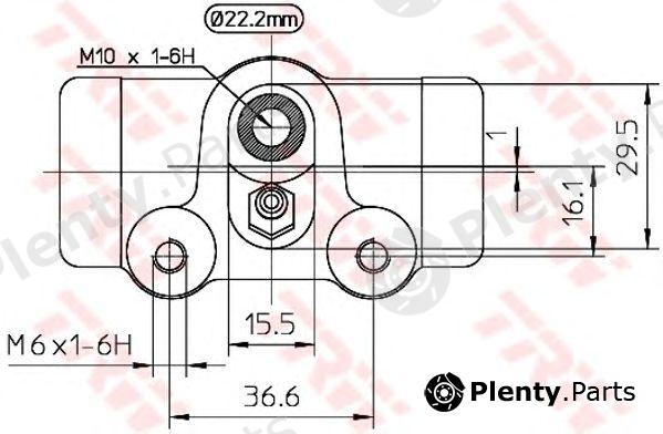  TRW part BWH145 Wheel Brake Cylinder