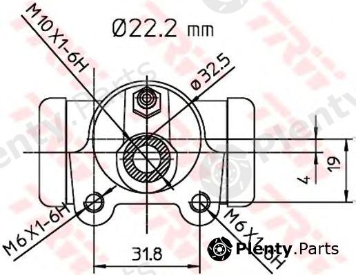  TRW part BWH146 Wheel Brake Cylinder