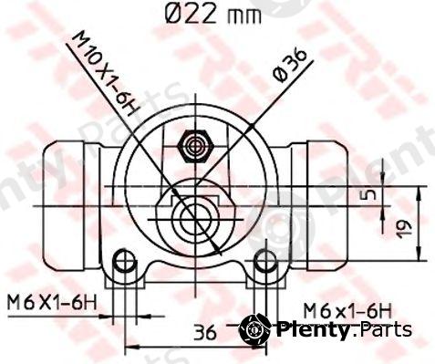  TRW part BWH169 Wheel Brake Cylinder