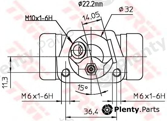  TRW part BWH232 Wheel Brake Cylinder