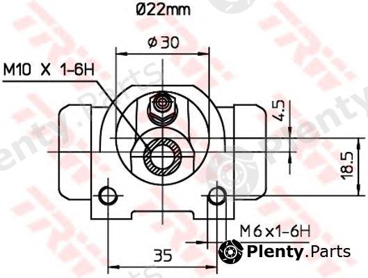  TRW part BWH376 Wheel Brake Cylinder