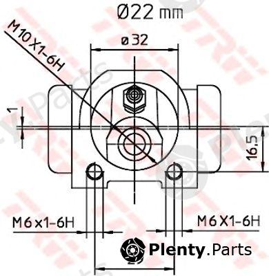  TRW part BWH391 Wheel Brake Cylinder