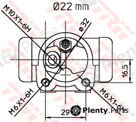  TRW part BWH396 Wheel Brake Cylinder