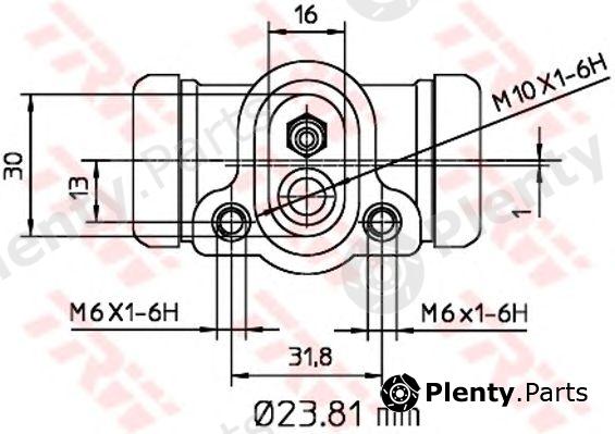  TRW part BWK103 Wheel Brake Cylinder