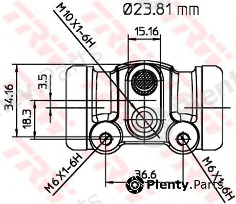 TRW part BWK156 Wheel Brake Cylinder