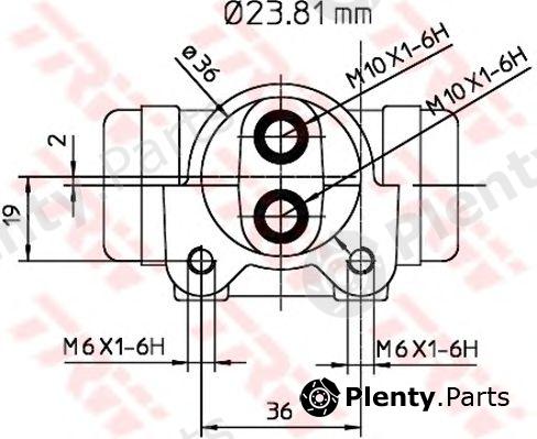  TRW part BWK223 Wheel Brake Cylinder