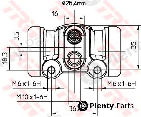  TRW part BWL287 Wheel Brake Cylinder