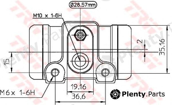 TRW part BWN245 Wheel Brake Cylinder