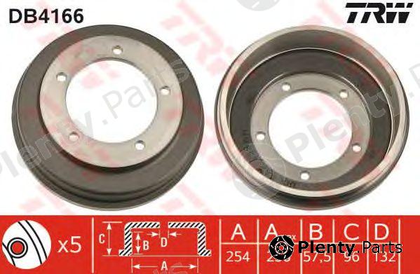  TRW part DB4166 Brake Drum
