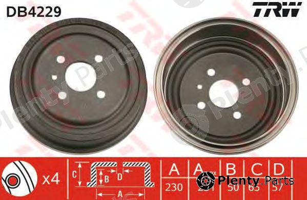  TRW part DB4229 Brake Drum