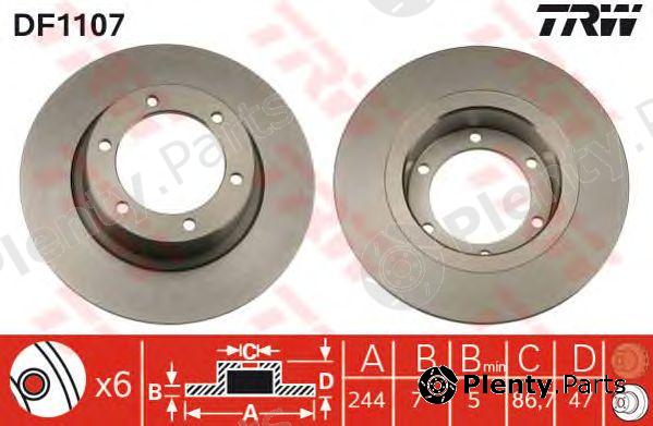  TRW part DF1107 Brake Disc