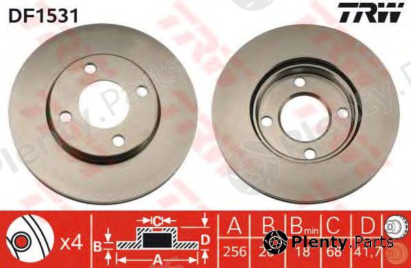  TRW part DF1531 Brake Disc