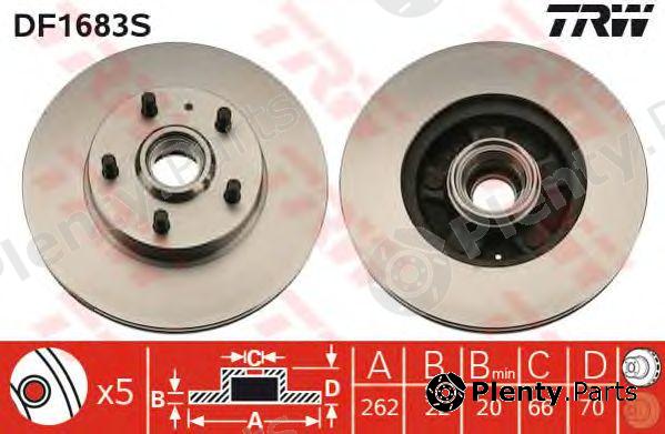  TRW part DF1683S Brake Disc